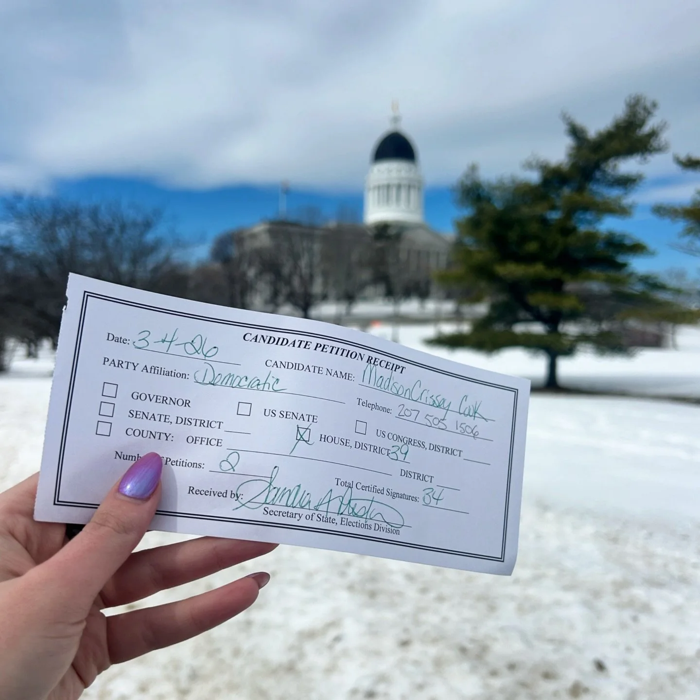 We are officially on the ballot!  I can&rsquo;t wait to get to Augusta to represent the towns of Belfast, Belmont, and Northport.