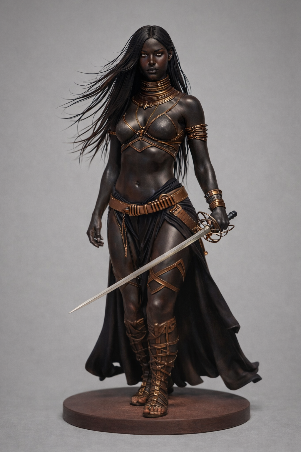 Xanthea of Helios Painted Statuette