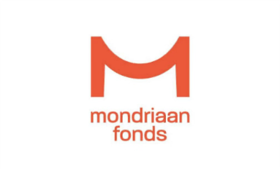 Logo van Mondriaan Fonds met een grote rode 'M' en de naam eronder.