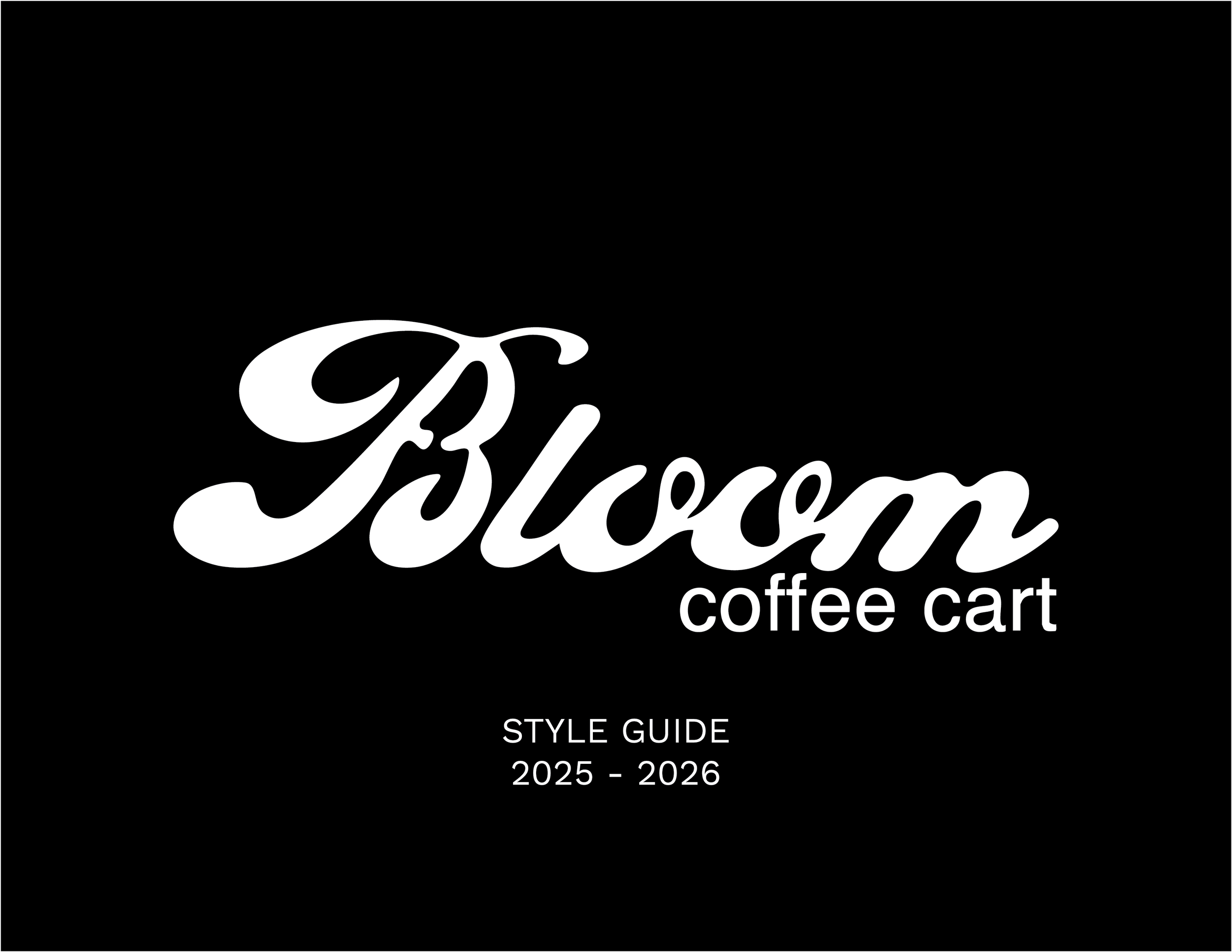 Bloom Coffee Cart · Brand Identity