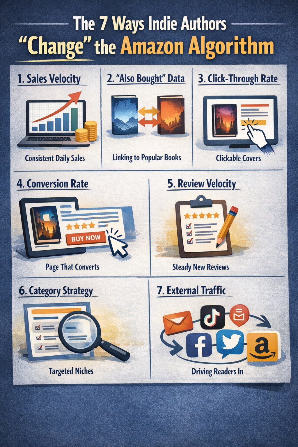 The 7 Ways Indie Authors “Change” the Amazon Algorithm