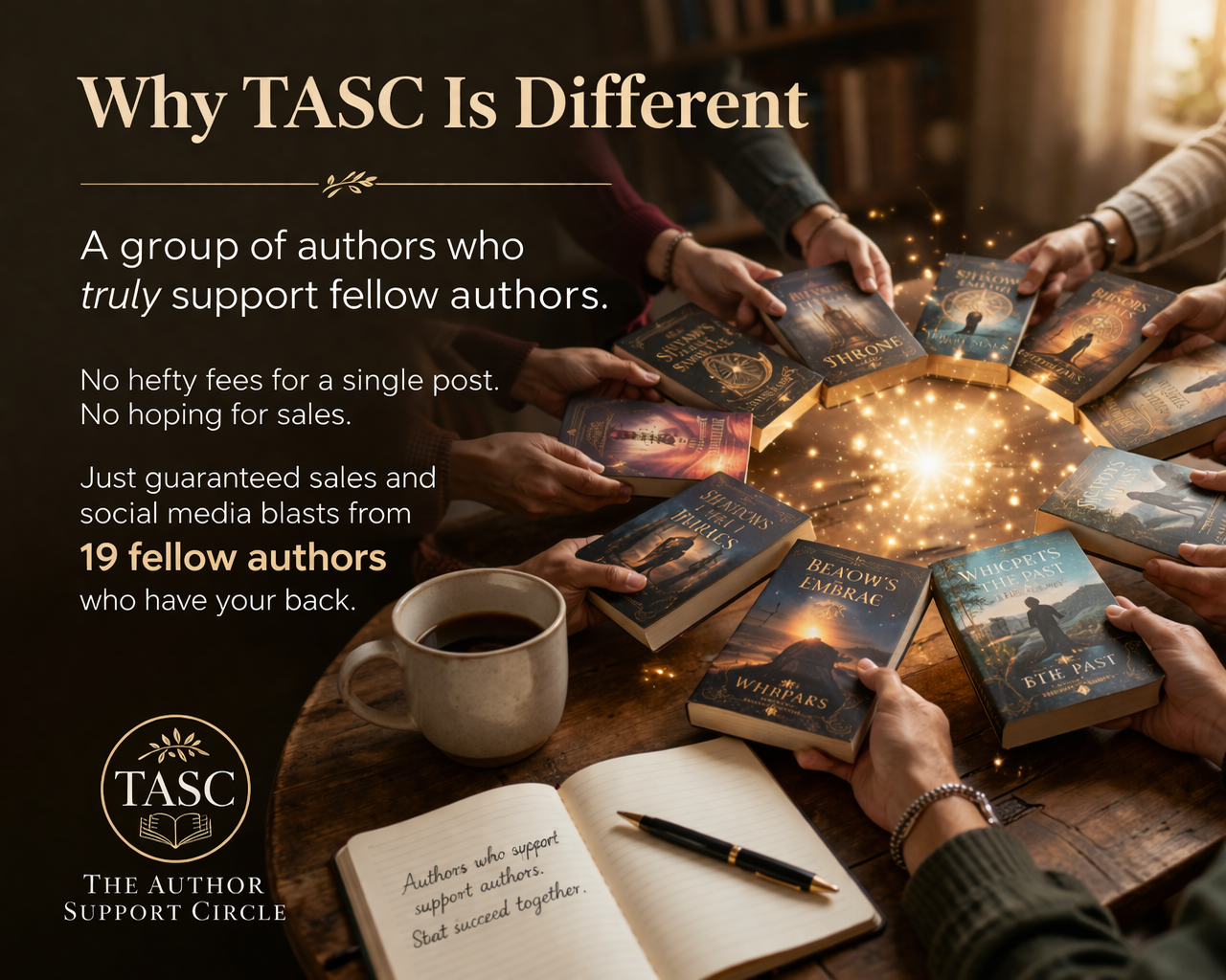 Why TASC Is Different: Real Support From Authors Who Actually Support Authors