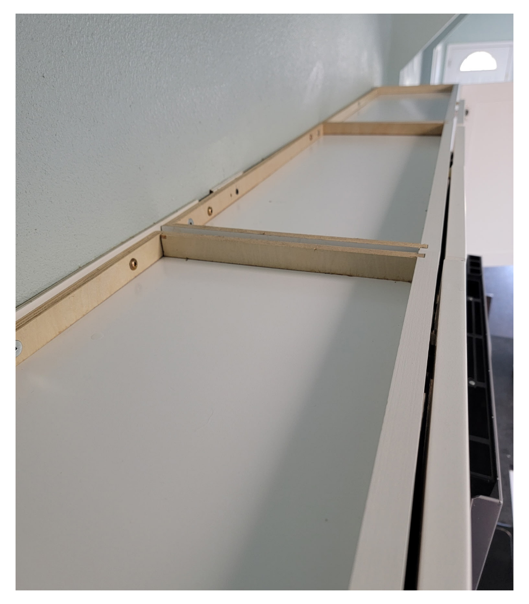 After, like new tops of kitchen cabinets