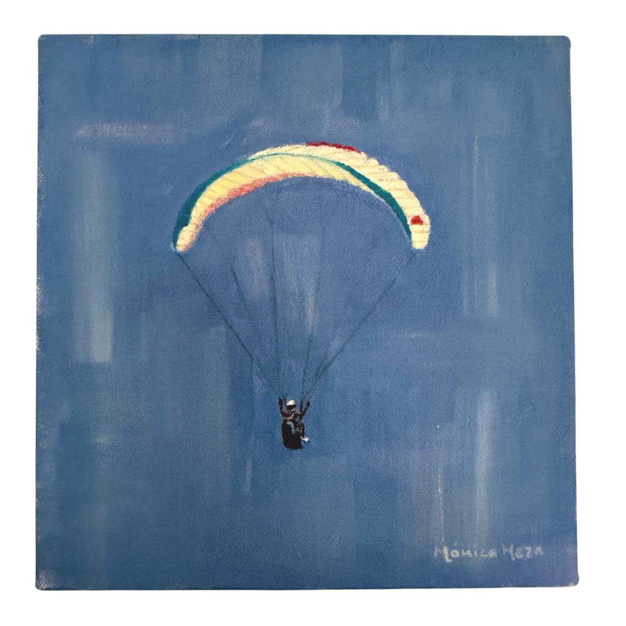 Serie Vuelo  |  Vuelo 3| Óleo  sobre tela | 25 x 25 cms | 2025