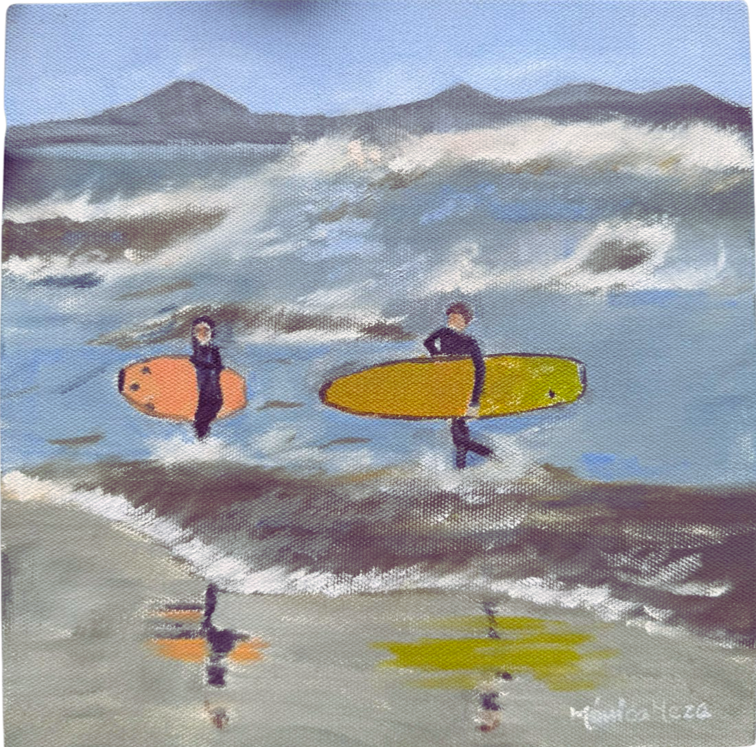 Serie Surf: Surf 3 | Óleo sobre tela | 25  x 25cms | 2026
