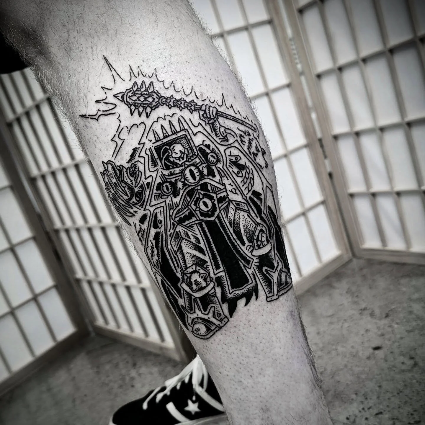 Horus! Made yesterday @simplestudiotattoo 

Taking bookings for March/April - DM for bookings 🖤

#brisbanetattoo #40k #primarch #darkart #brisbaneart t