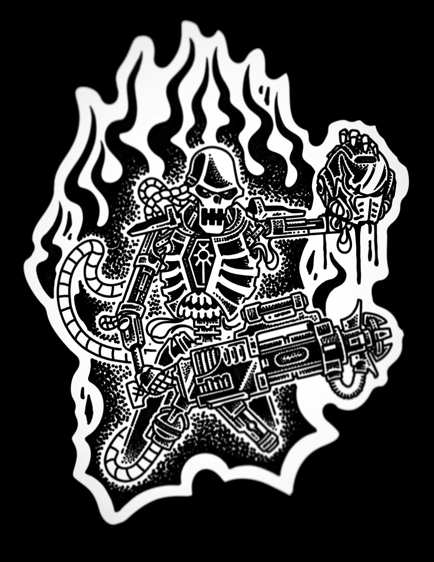 💀 Available to be tattooed, dm for info!

#necrons #warhammer40k #brisbanetattoo #brisbaneart #darkart