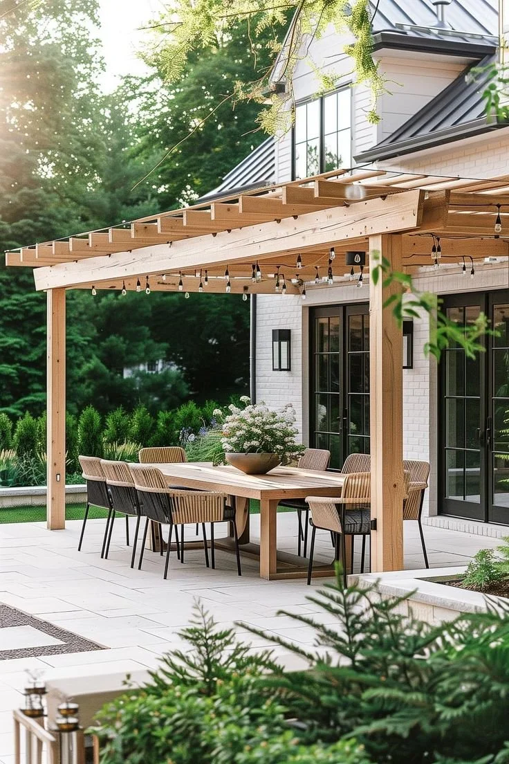 pergola styles for luxury backyard
