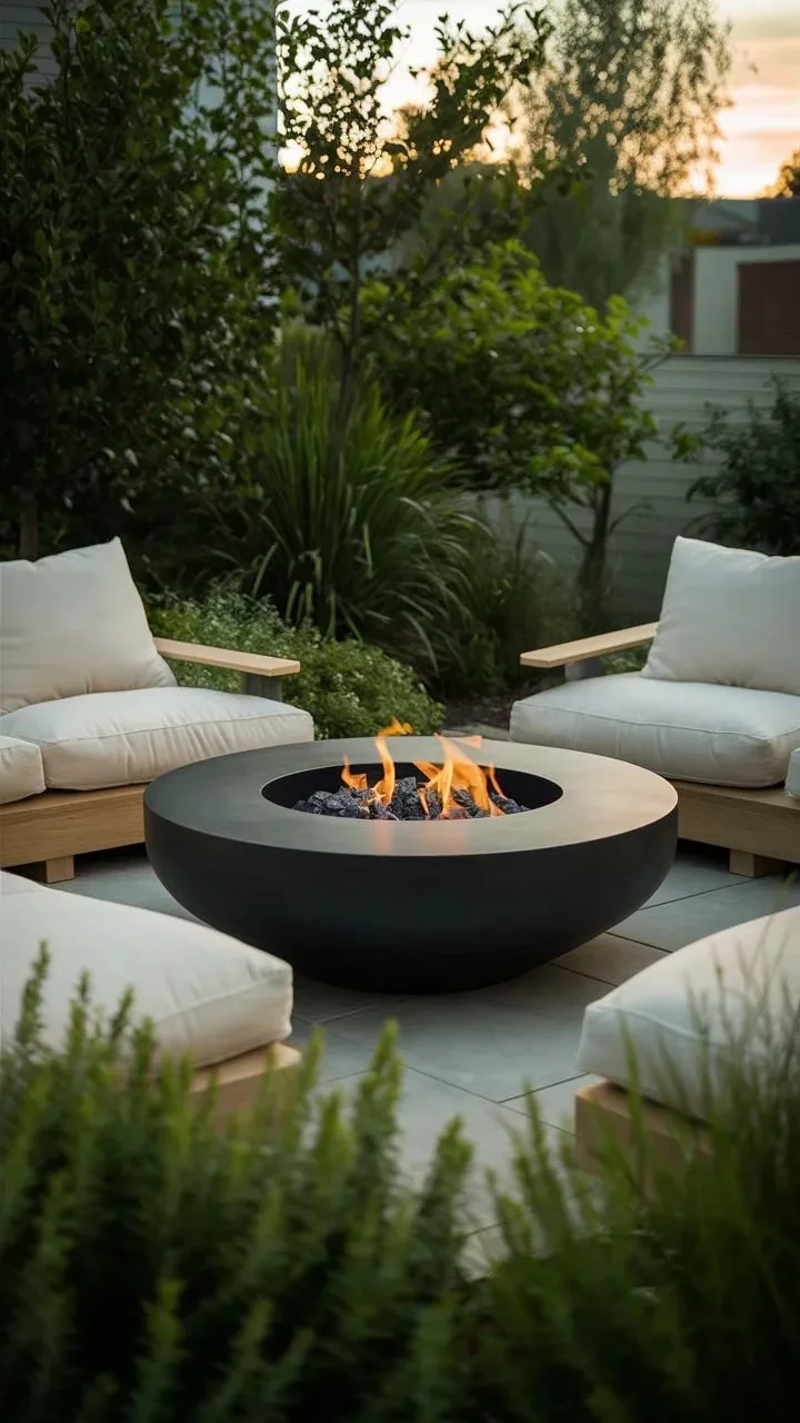round bowl fire pit for outdoor luxury living