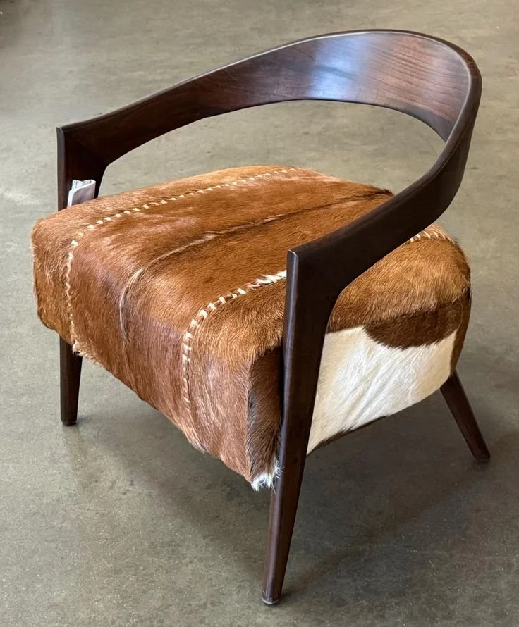 Cowhide lounge chair inspiration for modern luxury homes