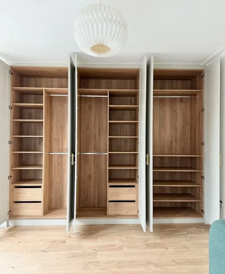 inner shelving done with particle wood