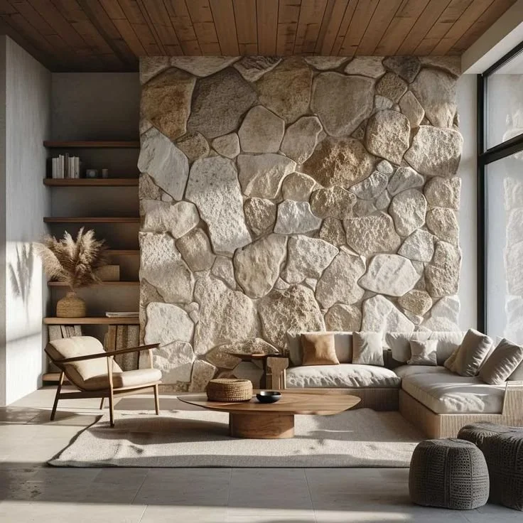 Rock Walls Inside the Home: A Luxurious and Natural Touch