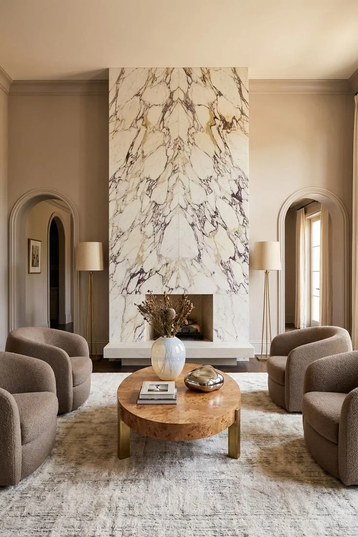 Marble fireplace inspo