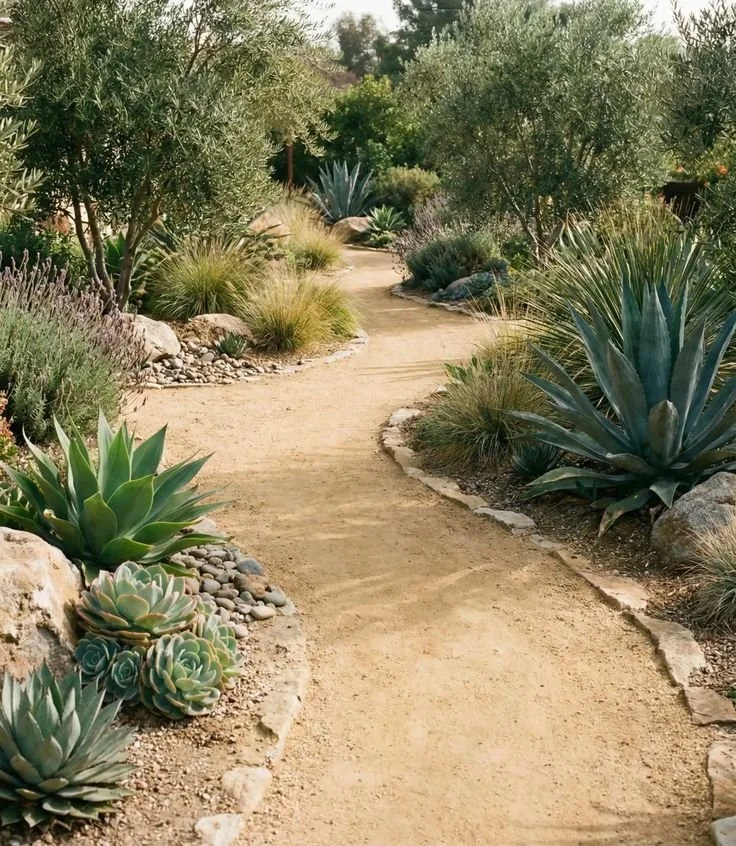 decomposed granite stone look for backyard