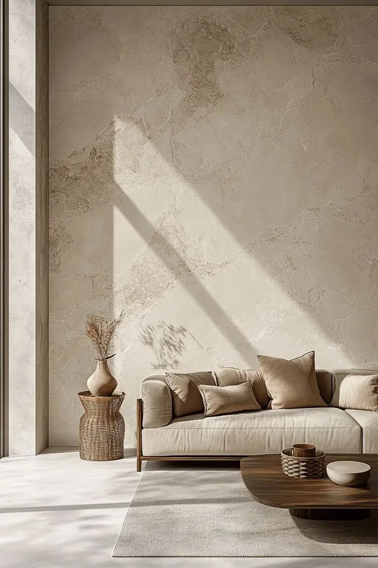 Limewashing in luxury home