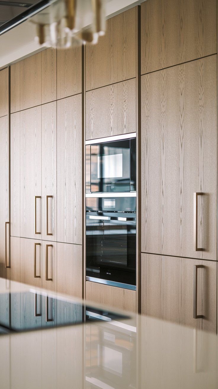 solid wood use in modern kitchen