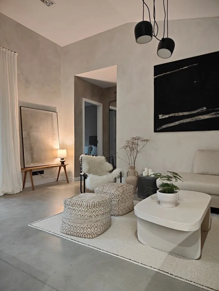 Limewashing in luxury home