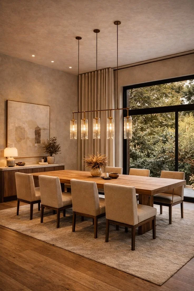 Rectangular dining room table