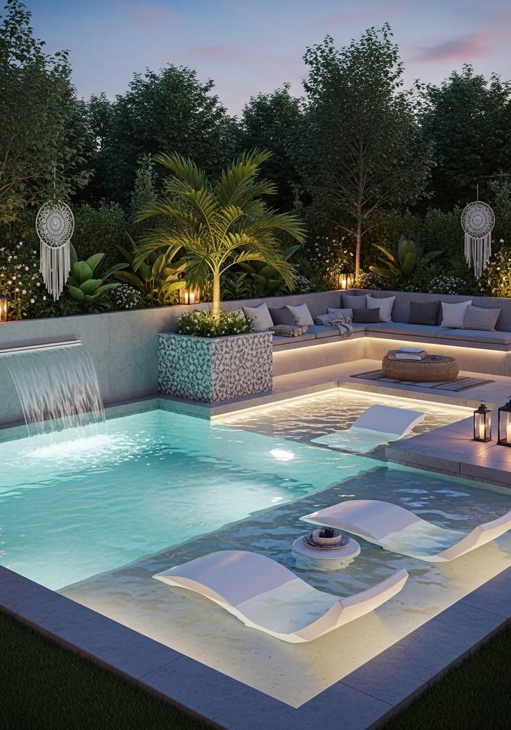 how to design pool area in los angeles luxury homes
