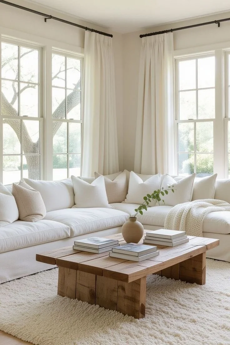 shabby chic neutral wall color