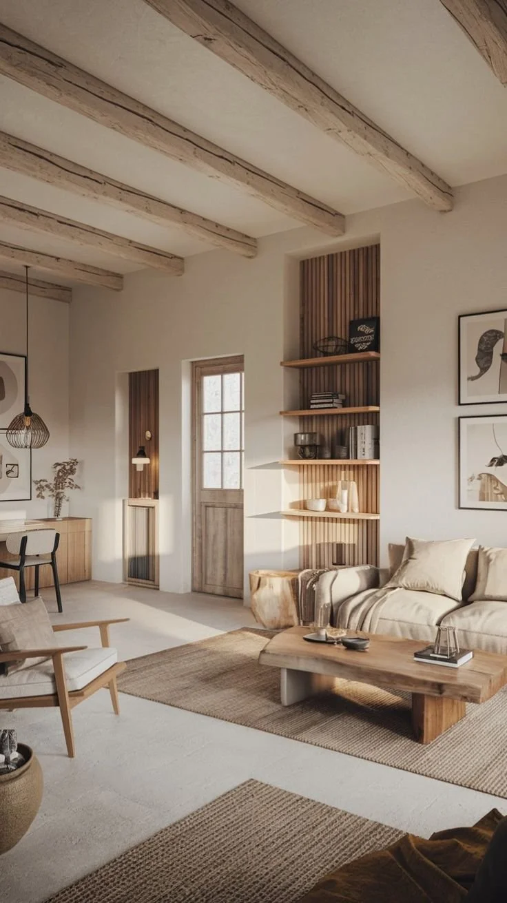 rustic modern minimal materials inspiration