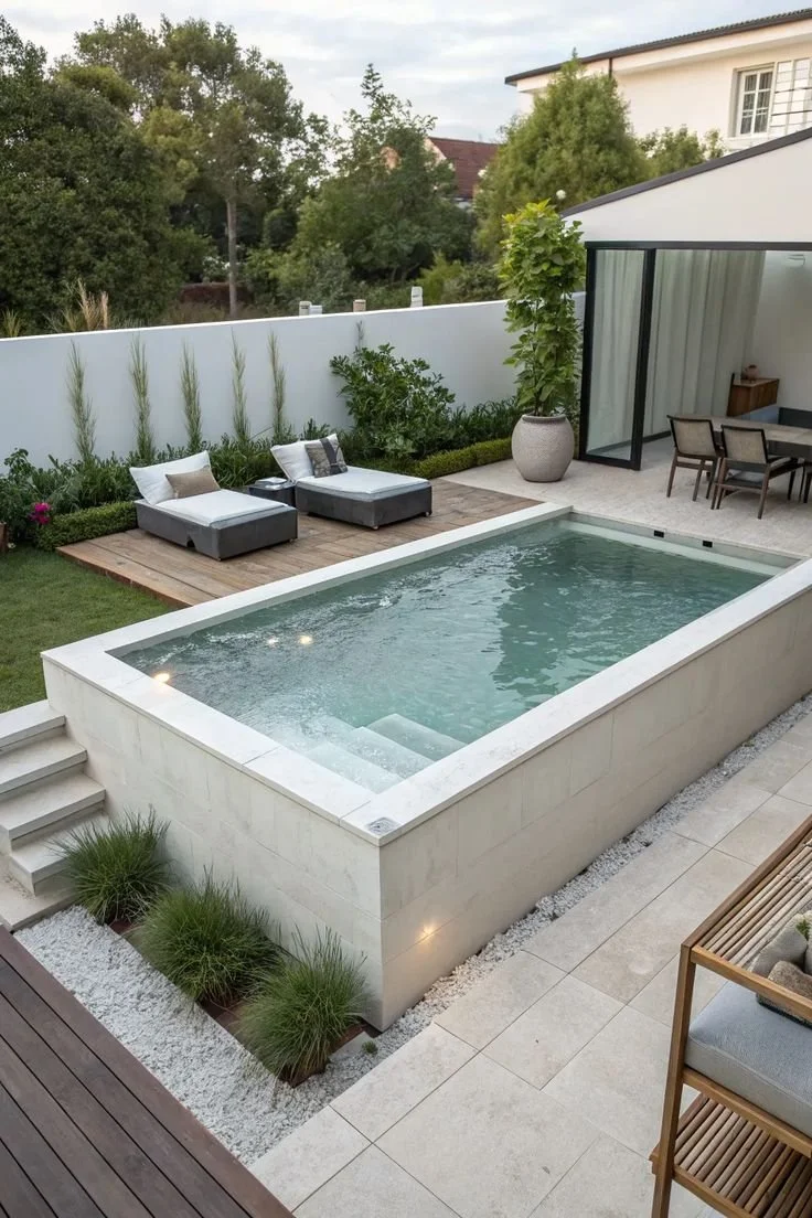 plunge pool for small los angeles backyard