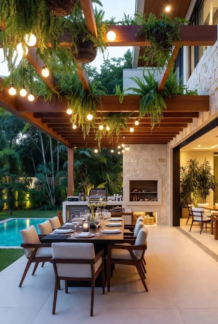 Outdoor lighting for summer