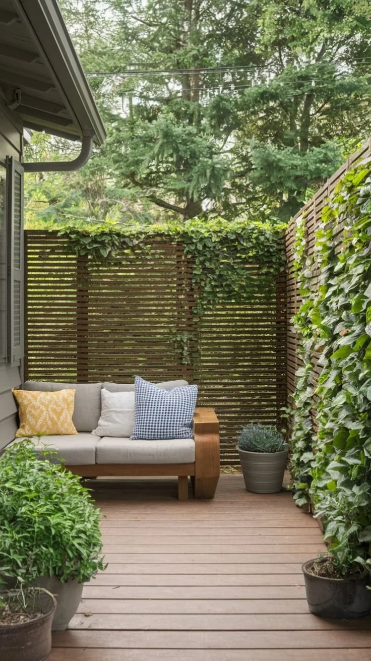 small backyard privacy screens inspiration for luxury homes