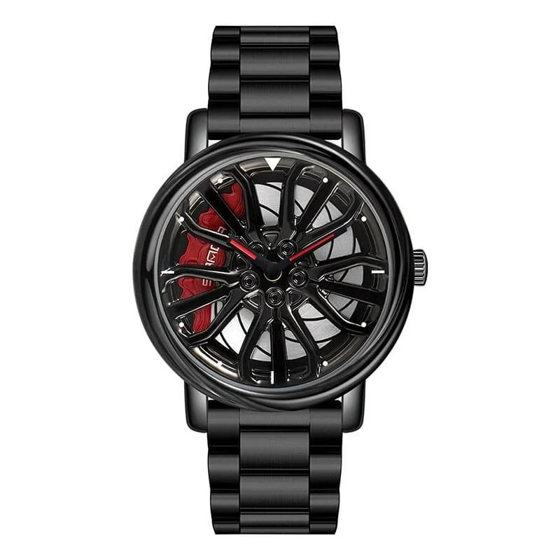Reloj casual SANDA 1057 con esfera giratoria y diseño creativo para hombre.