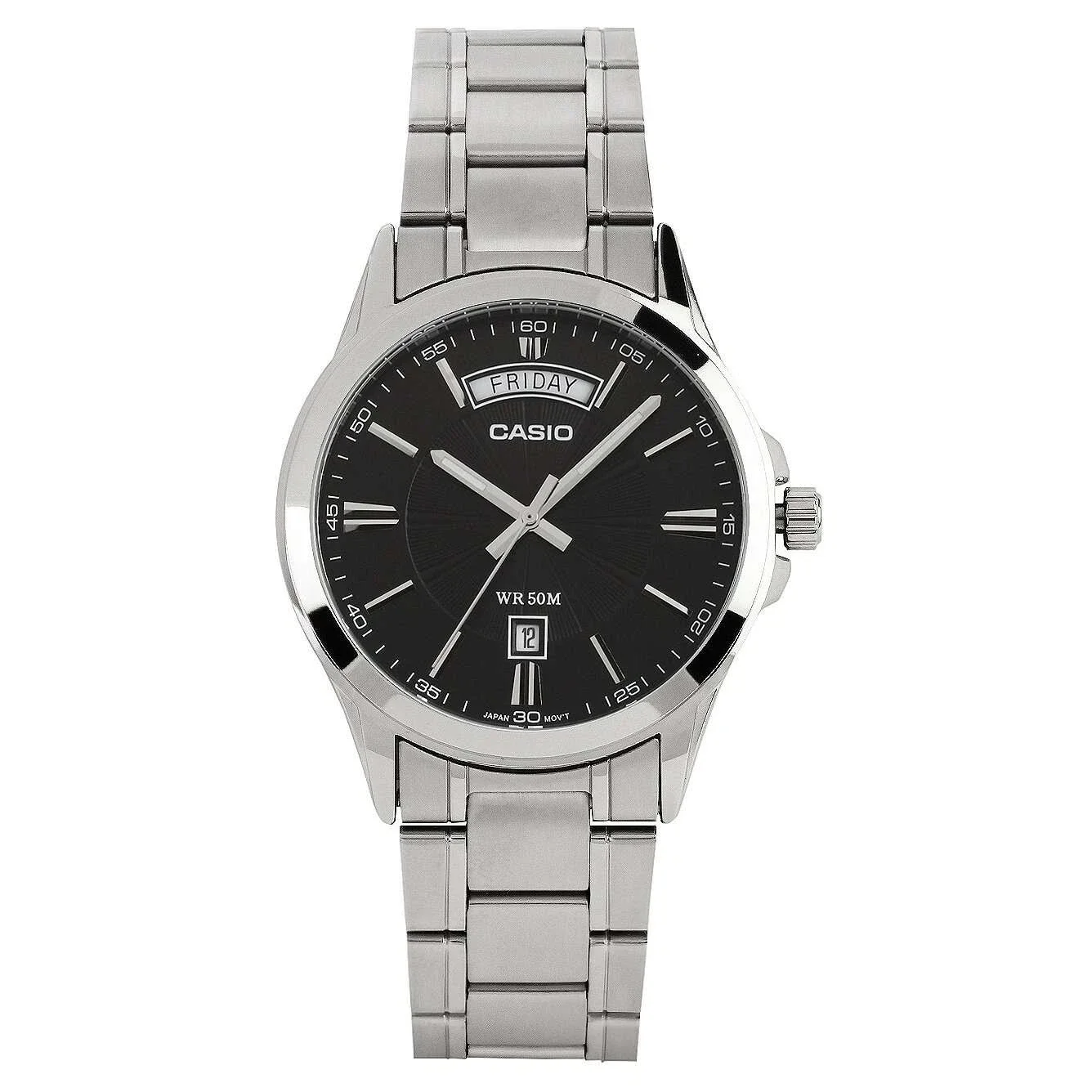 Casio MTP-1381D-1AVDF Reloj Hombre Analógico Acero Inoxidable Original Nuevo