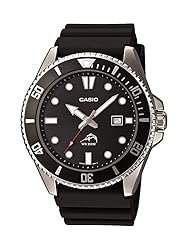 Casio MDV106 Series | Unisex Analog Watch | 200M WR | Stainless Steel Case MARLIN NEGRO