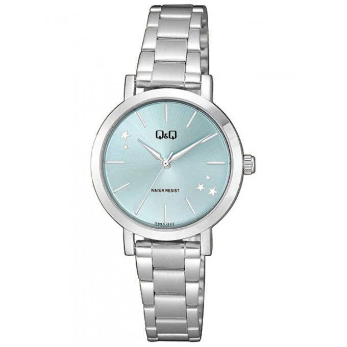 Reloj Q&Q Metal Plateado Q89 Estrellas