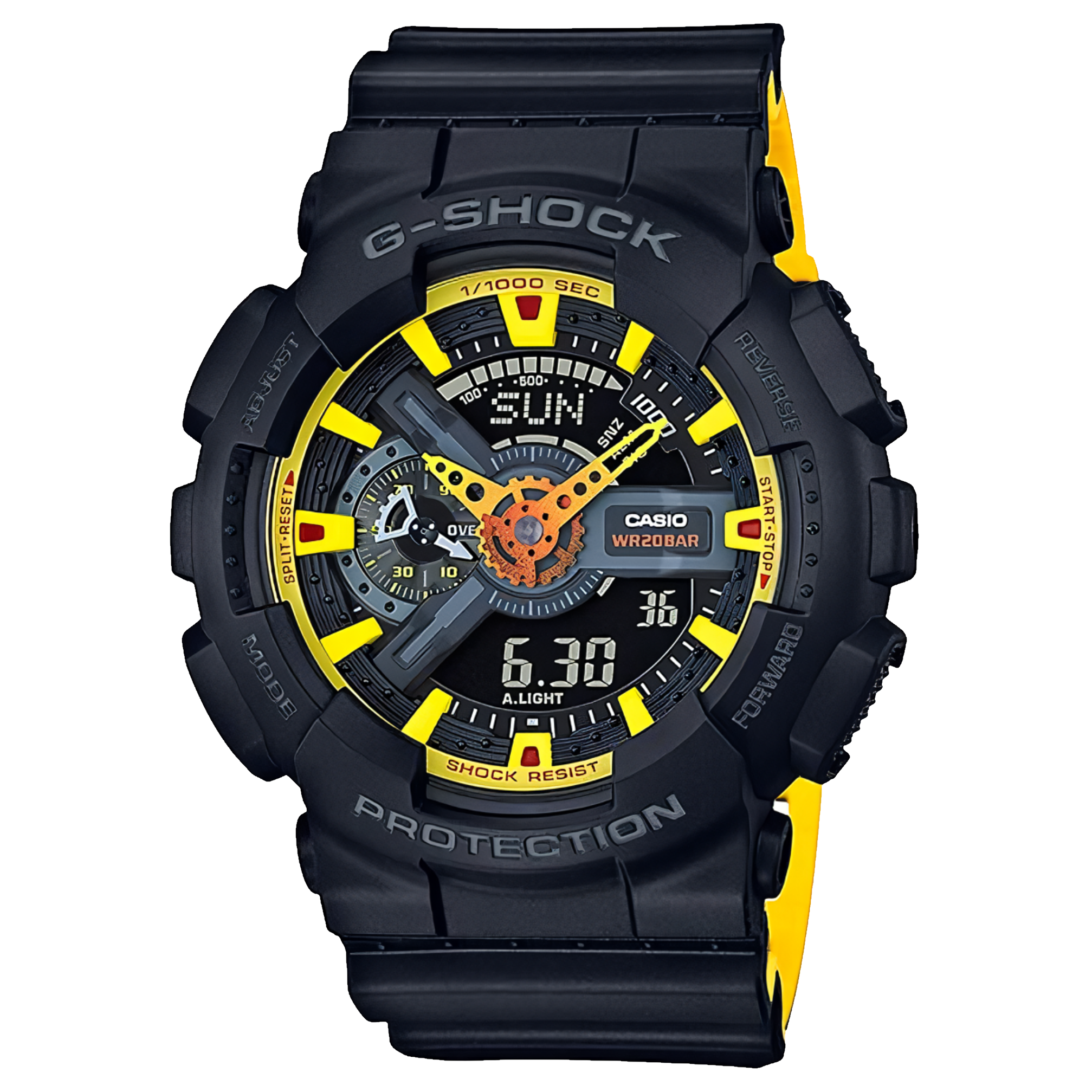 Casio G-Shock  1 DE 1 (TOP QUALITY) AMARILLO/NEGRO/ROJO
