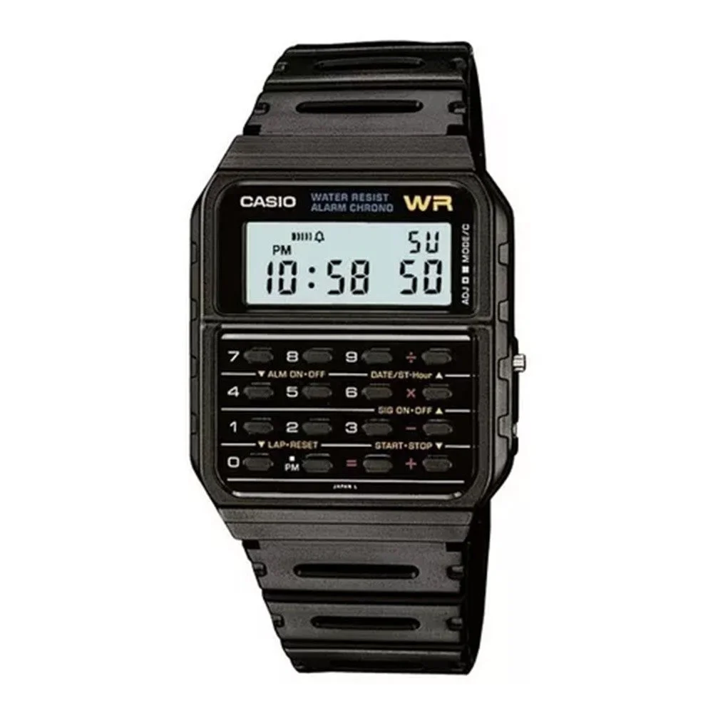 Reloj Casio Digital Calculadora Negro Hombre-CA-53W-1Z
