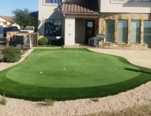 Turf king putting green installation near langley