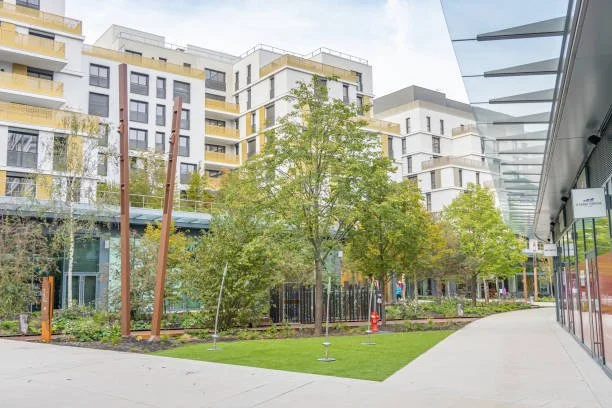 Outdoor artificial grass for playground and daycares 