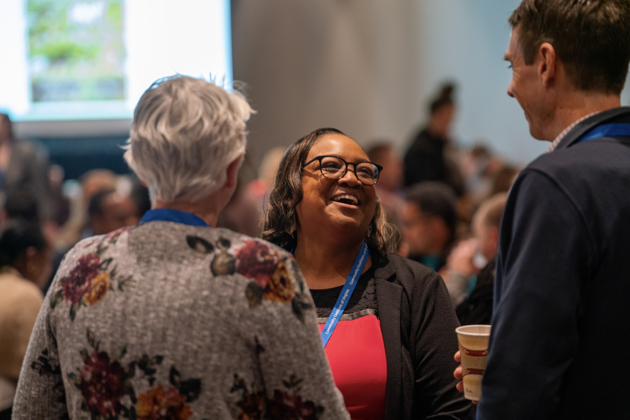 Conference planners speaking with Ben Westhoff, author and speaker