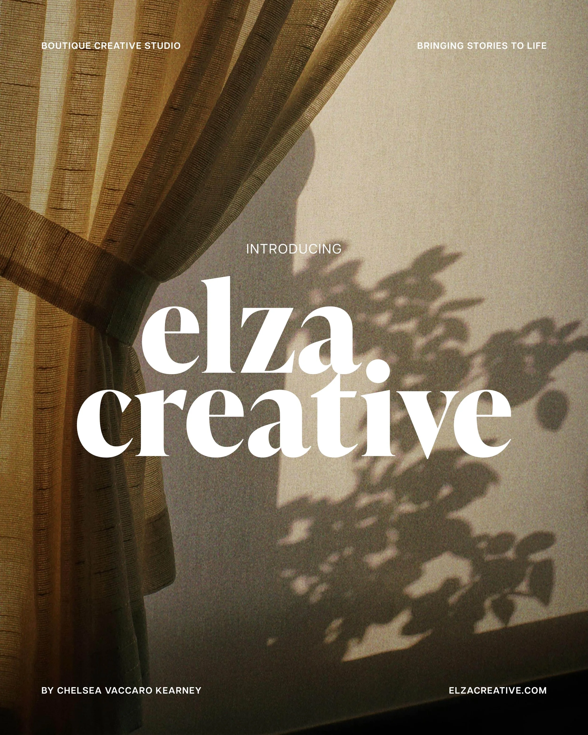 A new chapter, years in the making.

Bringing together my love for thoughtful storytelling, refined design, and elevated experiences across print + digital media.

Open to new projects and collaborations.

elzacreative.com