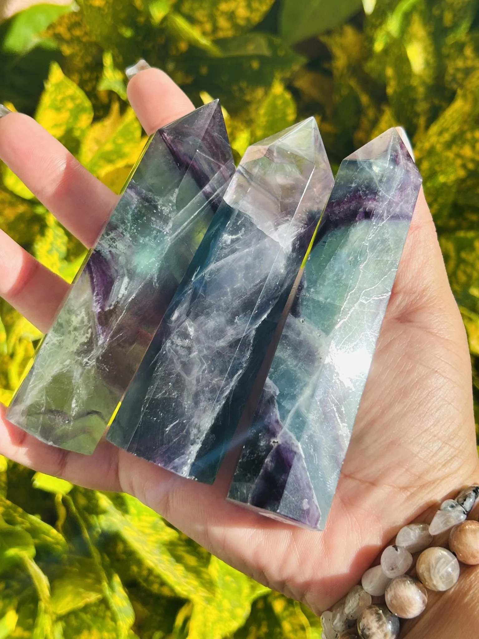 Rainbow Fluorite Medium Tower | The Prism of Mental Sovereignty