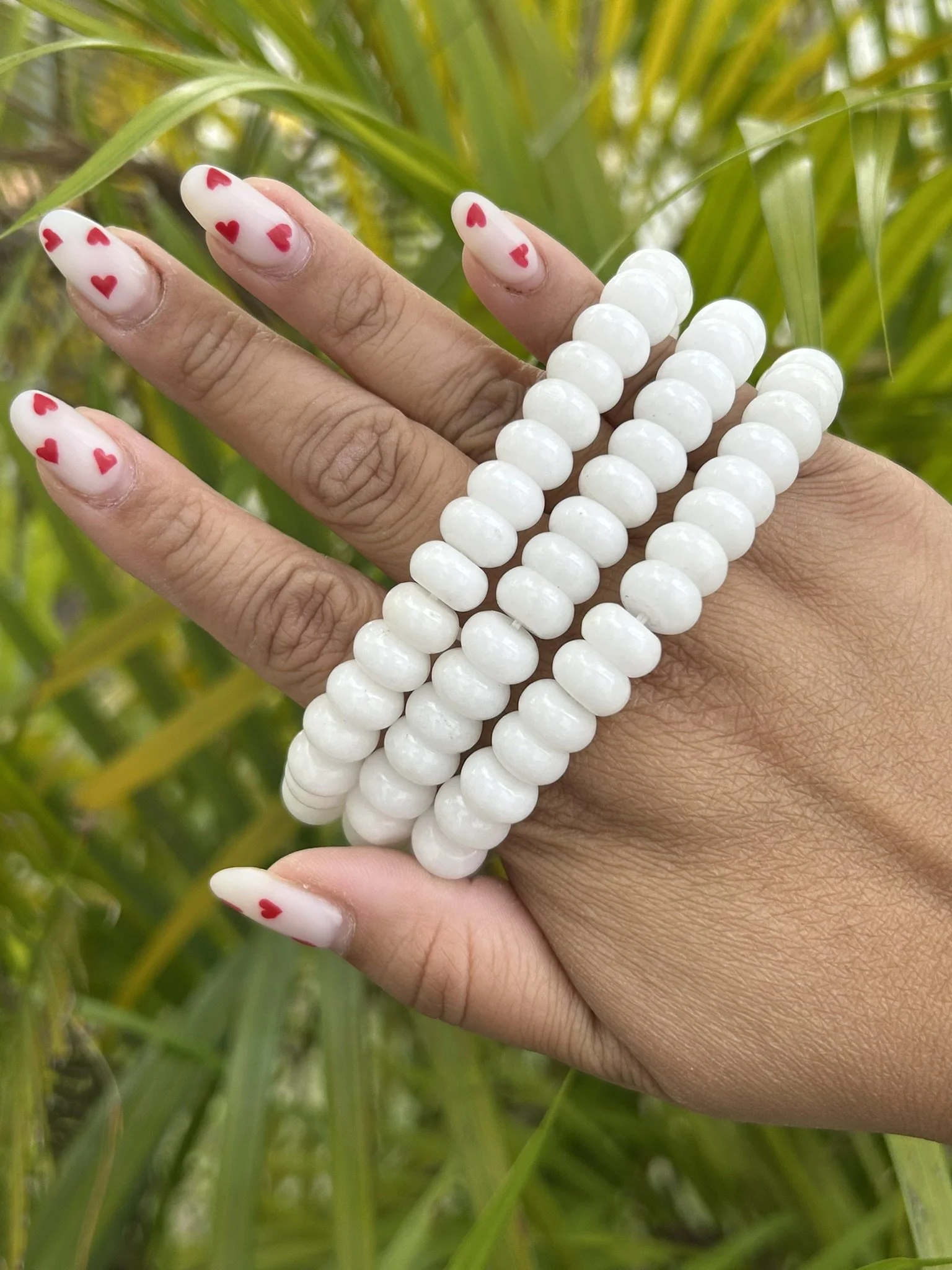 White Jade Rondelle Bracelet | The Loom of Purity & Sovereign Calm