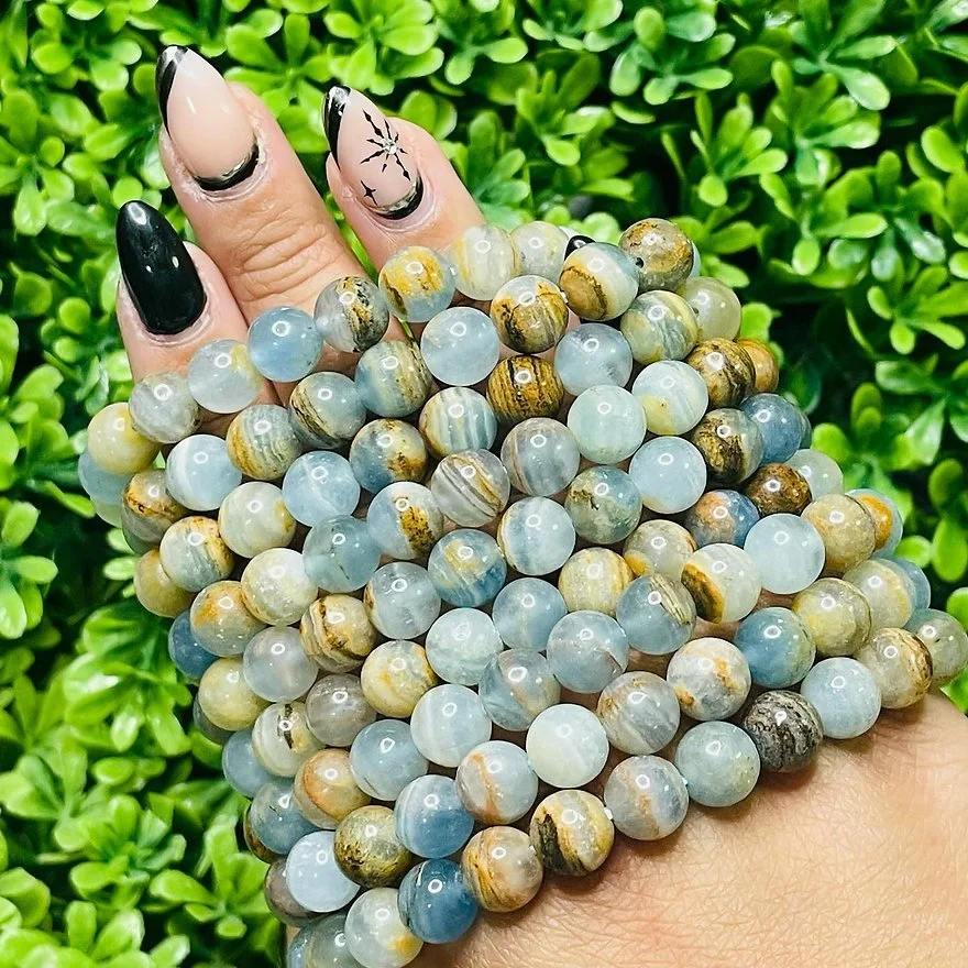 Blue Onyx (Lemurian Aquatine Calcite) | The Stone of the Deep Ether