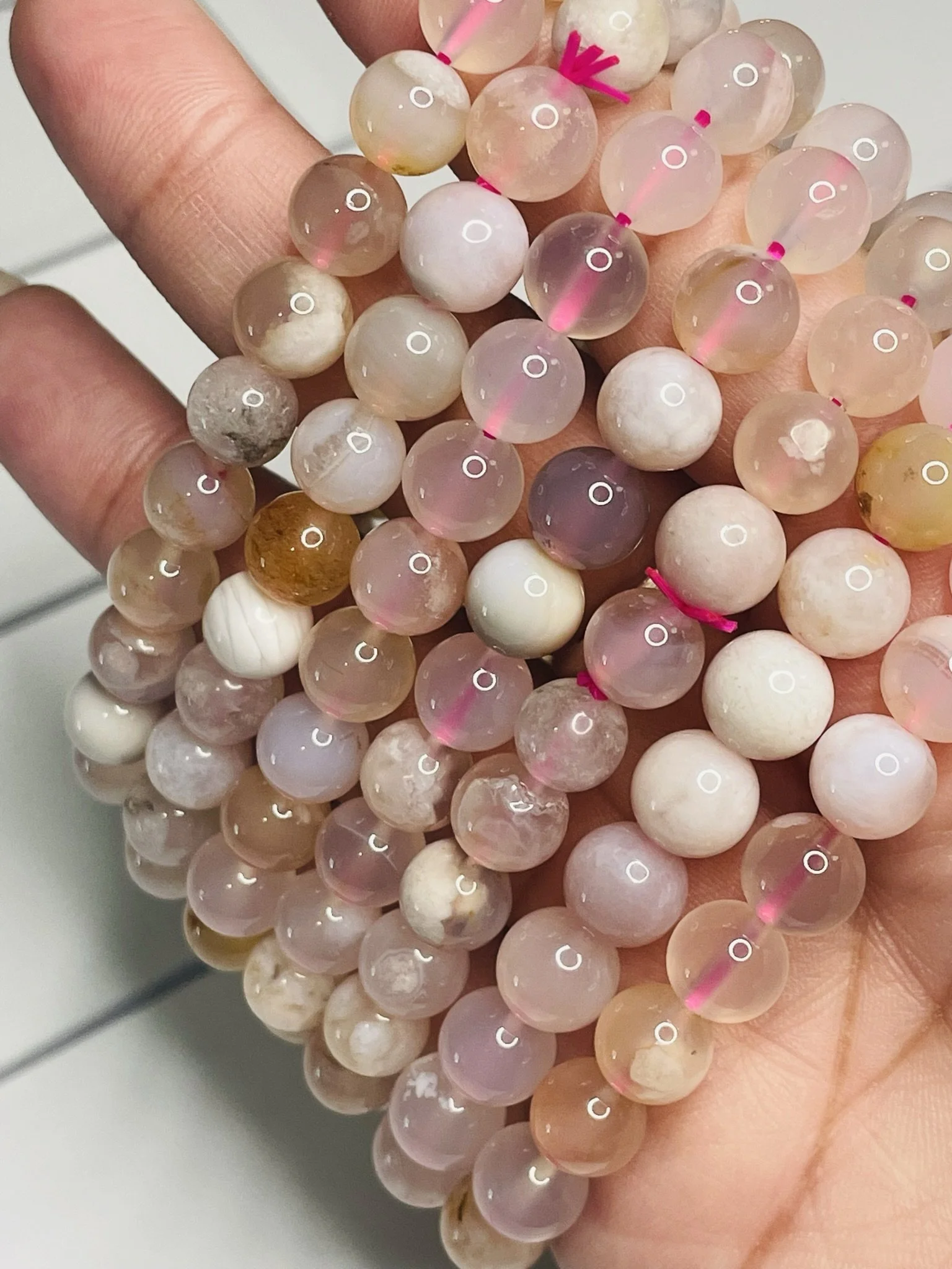 Flower Agate Bracelet | The Loom of Self-Blossoming & Manifested Dreams