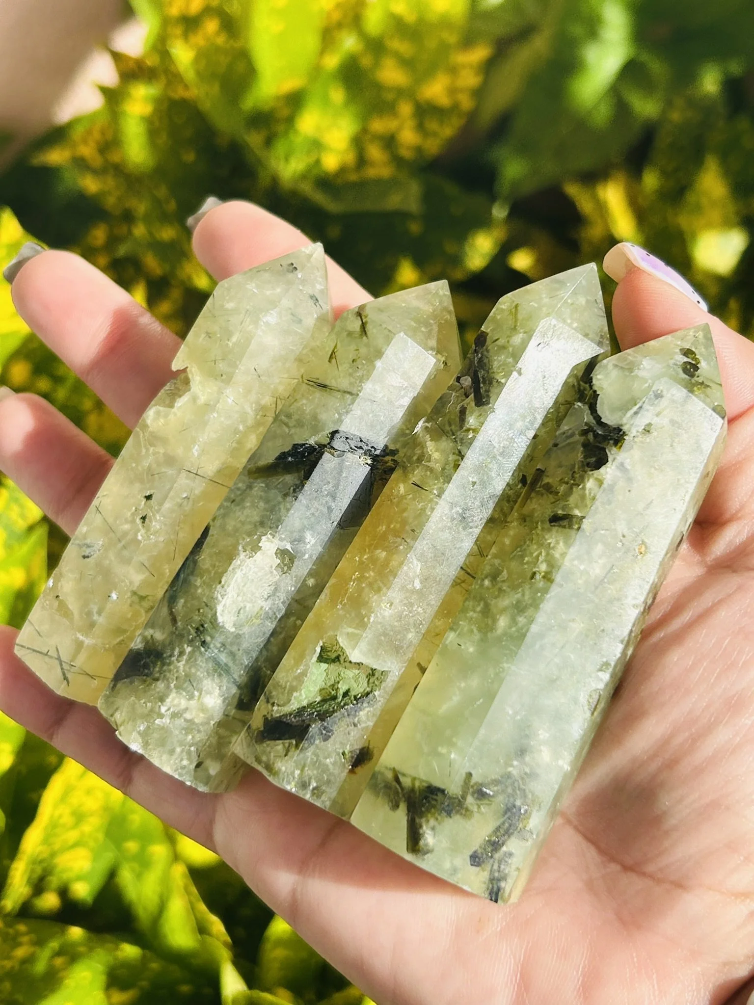 Prehnite Small Tower | The Beacon of the Healer’s Heart