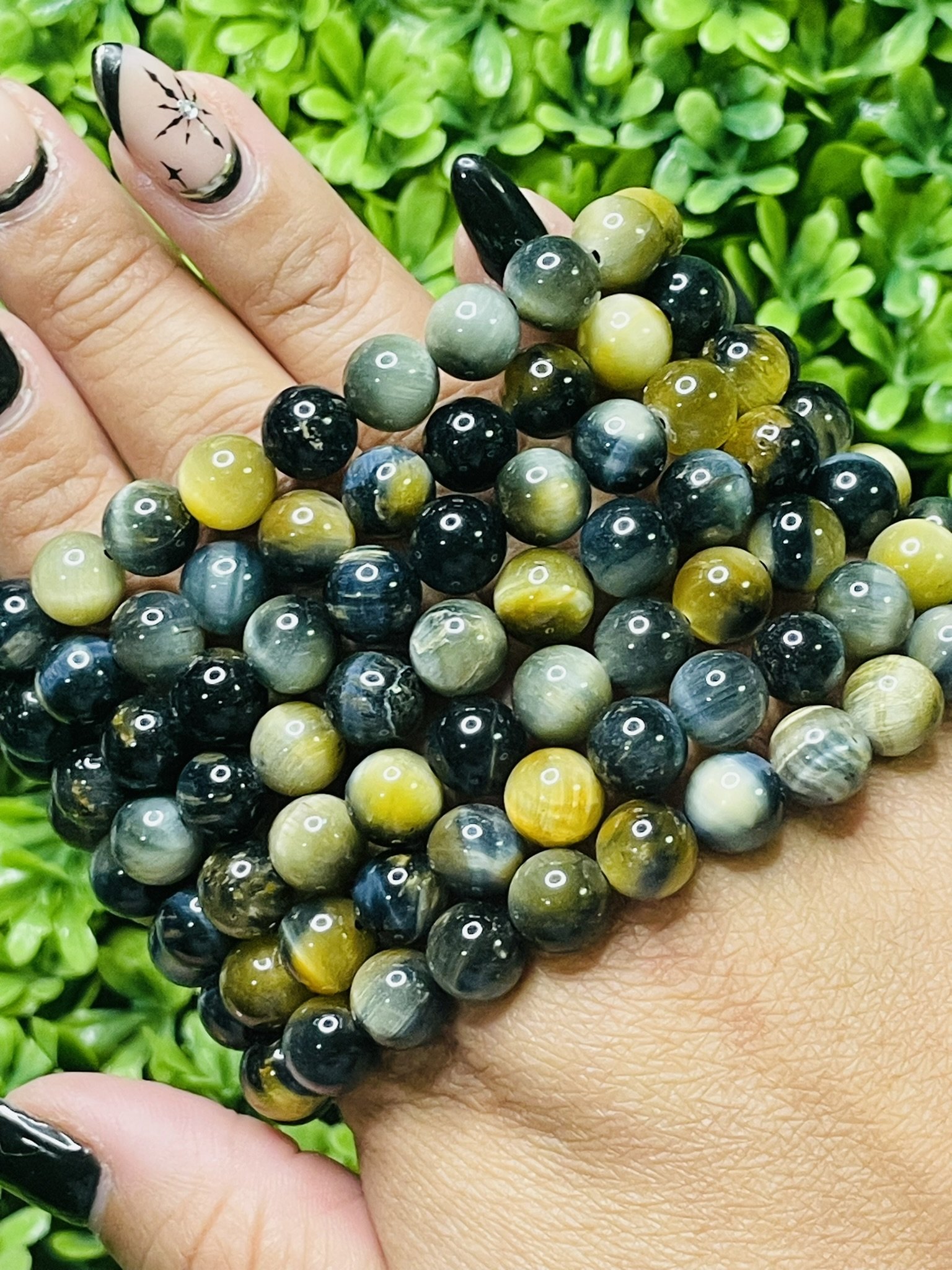 Blue Tiger Eye (Hawk’s Eye) Bracelet | The Loom of the Far-Seer & Mental Fortitude