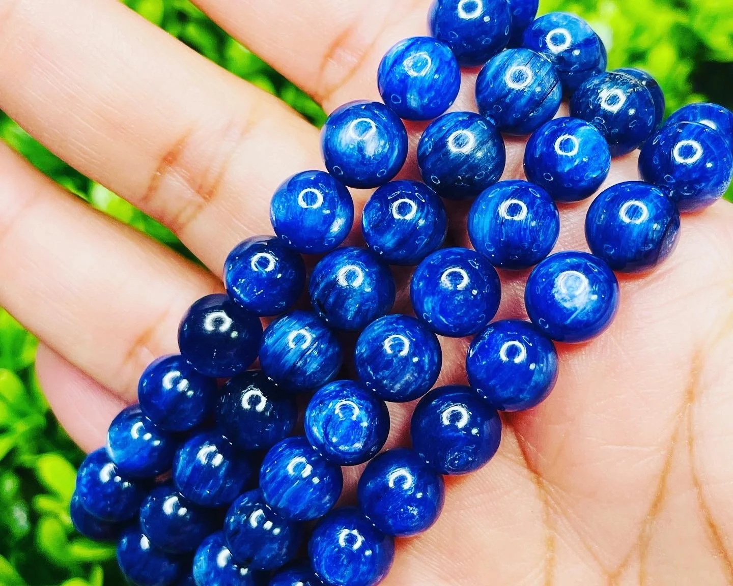 High-Quality Blue Kyanite Bracelet | The Loom of Instant Alignment