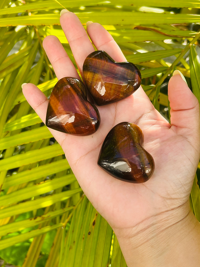Red Tiger Eye Heart | The Stone of Grounded Passion