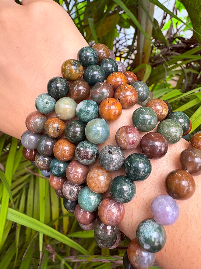 Indonesian Moss Agate Bracelet