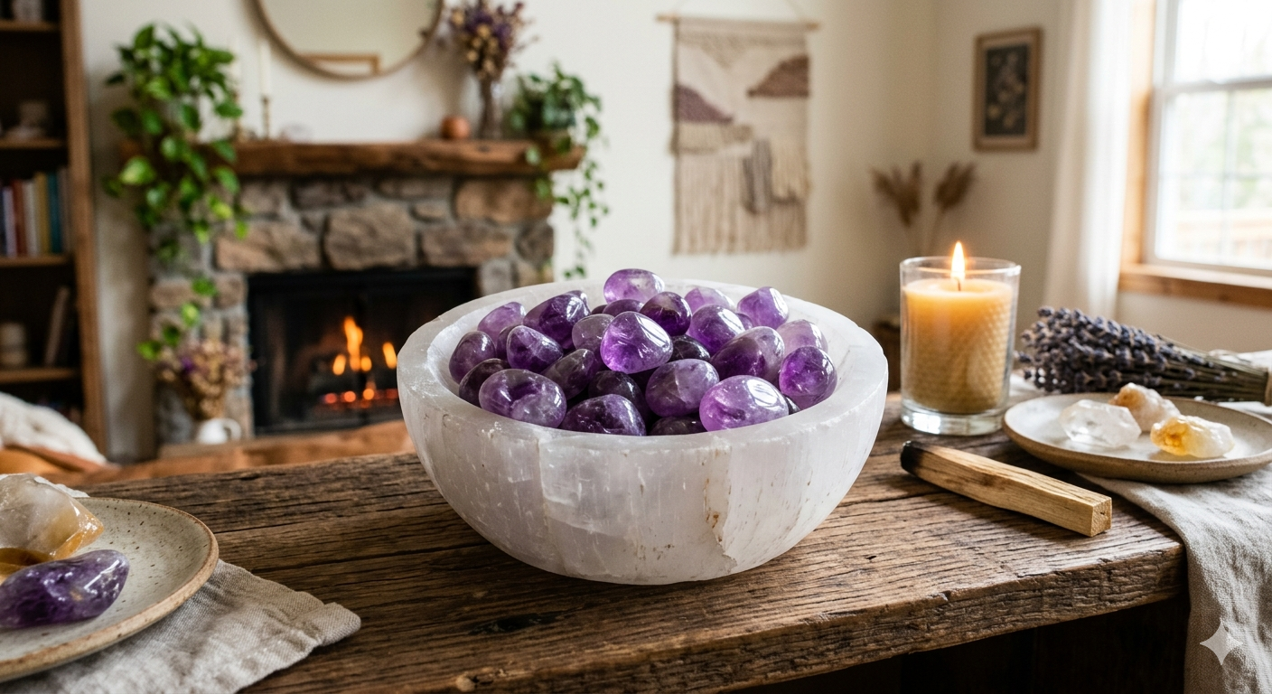 Brazilian Amethyst Tumble | The Stone of Spiritual Sovereignty