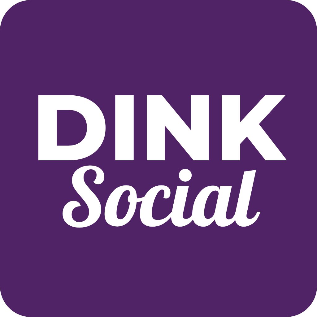 Purple background with white text that reads 'DINK Social'.