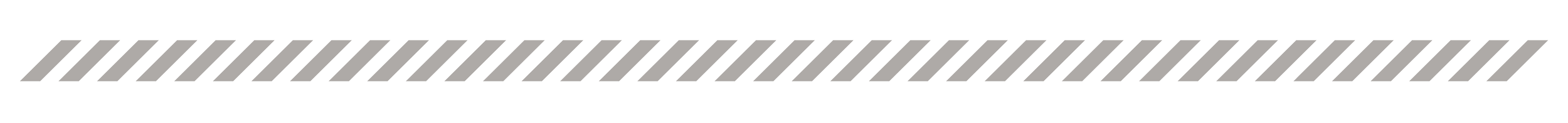 Black and white diagonally striped horizontal line